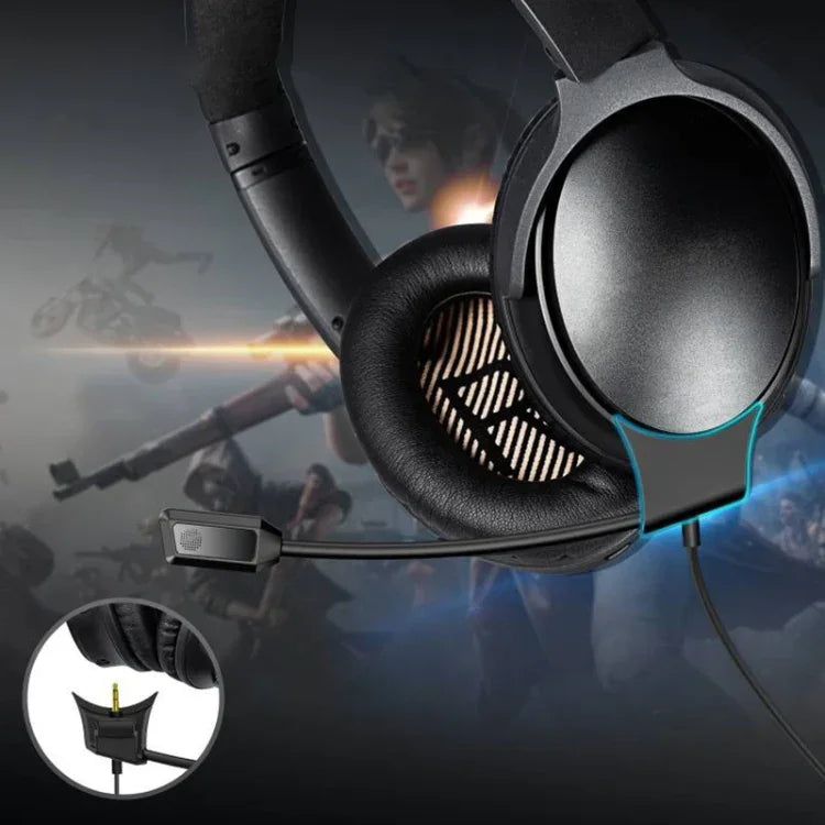 ZS0217 Câble pour casque de jeu à réduction de bruit pour BOSE QC35I / QC35II