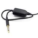 ZS0086 Câble audio pour casque de jeu avec contrôle du volume pour Logitech Astro A10 A40 A30, Version avec contrôle du volume