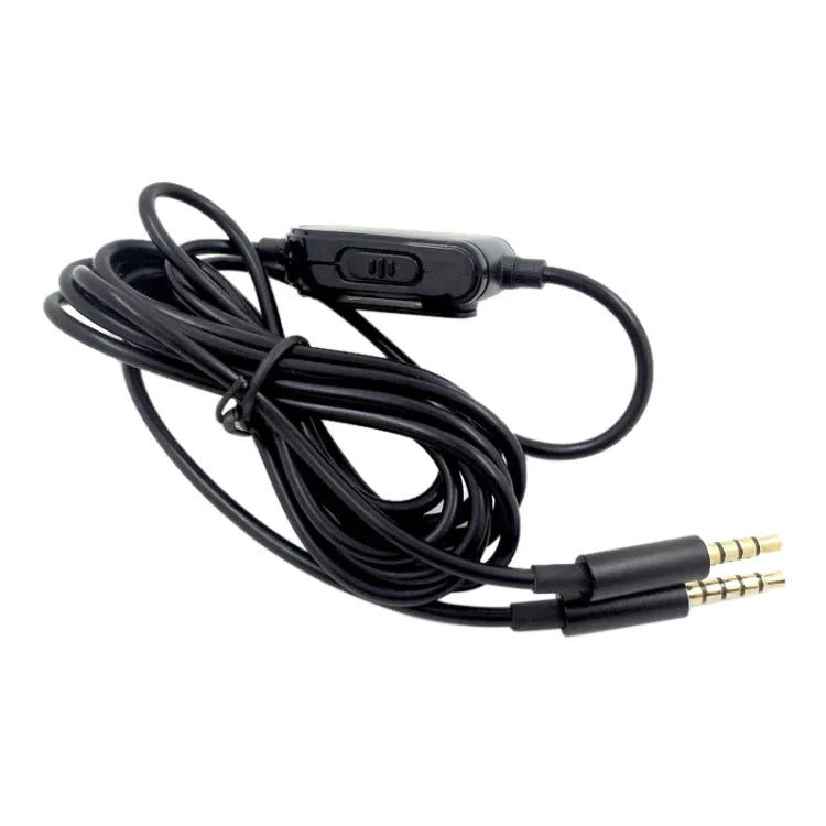 ZS0086 Câble audio pour casque de jeu avec contrôle du volume pour Logitech Astro A10 A40 A30, Version avec contrôle du volume