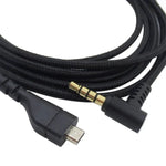 ZS0169 Câble audio casque USB tressé pour SteelSeries Arctis 3 / 5 / 7 / Pro, ZS0169