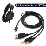 ZS0224 Câble audio casque à 3 broches pour SteelSeries Arctis 3 / 5 / 7 / Pro, ZS0224