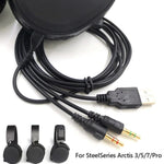 ZS0224 Câble audio casque à 3 broches pour SteelSeries Arctis 3 / 5 / 7 / Pro, ZS0224