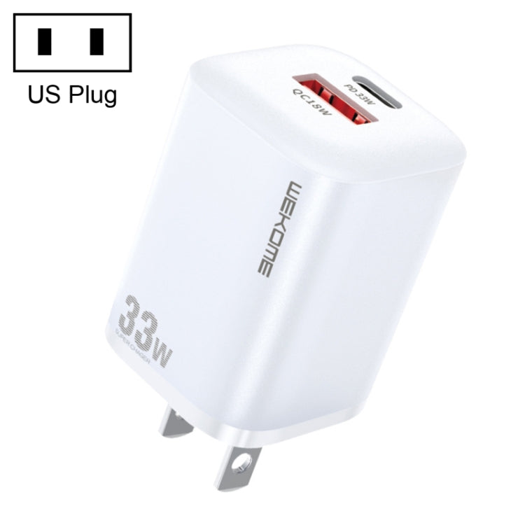 WK WP-U140 Chargeur rapide série Power 33W USB+USB-C/Type-C, spécifications : prise US, 33W prise US