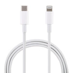 Câble de charge rapide PD 20W 9V/2A 1M USB-C / Type-C vers 8 broches pour iPhone, iPad, Longueur du câble : 1m, 20W 9V/2A