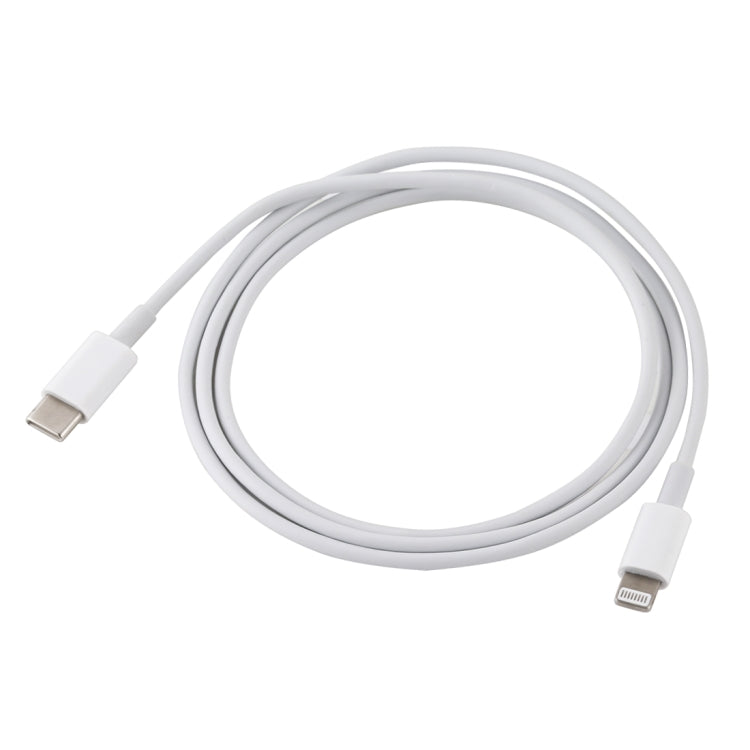 Câble de charge rapide PD 20W 9V/2A 1M USB-C / Type-C vers 8 broches pour iPhone, iPad, Longueur du câble : 1m, 20W 9V/2A