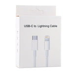 Câble de charge rapide PD 20W 9V/2A 1M USB-C / Type-C vers 8 broches pour iPhone, iPad, Longueur du câble : 1m, 20W 9V/2A