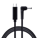 Câble de charge d'alimentation pour ordinateur portable USB-C / Type-C vers 4,0 x 1,7 mm, longueur du câble : environ 1,5 m, Type-C vers tête bullet 4,0 x 1,7 mm