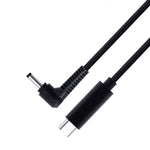 Câble de charge d'alimentation pour ordinateur portable USB-C / Type-C vers 4,0 x 1,7 mm, longueur du câble : environ 1,5 m, Type-C vers tête bullet 4,0 x 1,7 mm