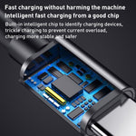 Câble de charge d'alimentation pour ordinateur portable USB-C / Type-C vers 4,0 x 1,7 mm, longueur du câble : environ 1,5 m, Type-C vers tête bullet 4,0 x 1,7 mm