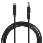 Câble de charge d'alimentation pour ordinateur portable USB-C / Type-C vers 5,5 x 2,1 mm, longueur du câble : environ 1,5 m, Type-C vers 5,5 x 2,1 mm