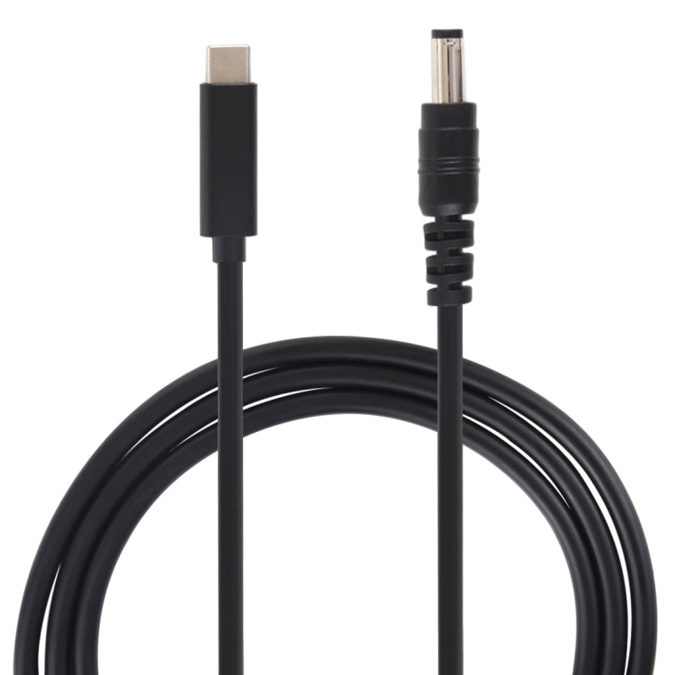 Câble de charge d'alimentation pour ordinateur portable USB-C / Type-C vers 5,5 x 2,1 mm, longueur du câble : environ 1,5 m, Type-C vers 5,5 x 2,1 mm