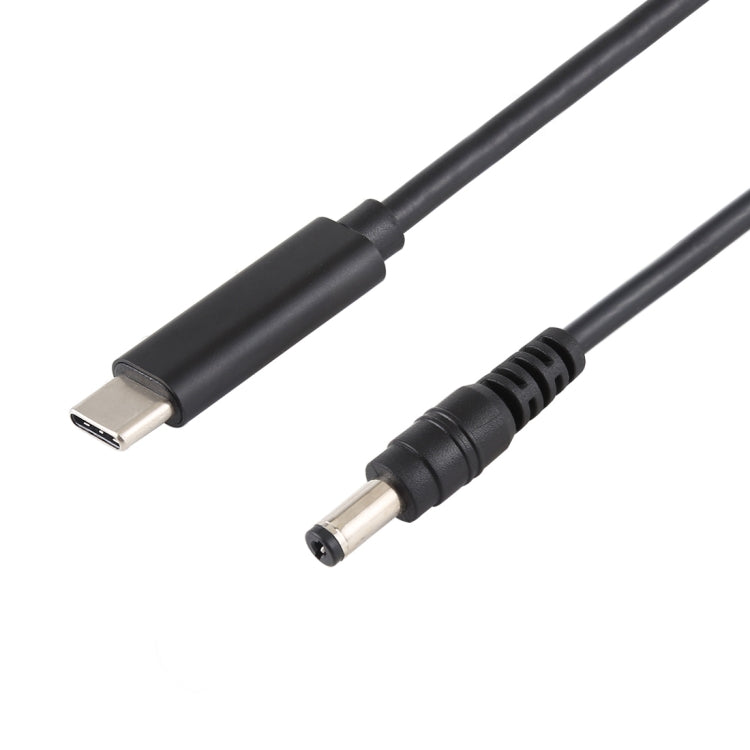 Câble de charge d'alimentation pour ordinateur portable USB-C / Type-C vers 5,5 x 2,1 mm, longueur du câble : environ 1,5 m, Type-C vers 5,5 x 2,1 mm