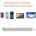 Multiprise LDNIO SC3301 3 ports USB pour voyage, maison et bureau, longueur du câble : 1,6 m, prise US, SAS8610AUS, SAS8610BUS, SAS8610EU, SAS8610UK