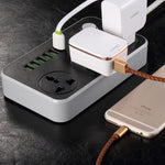 LDNIO SC3604 Multiprise de voyage multifonction 6 ports USB pour maison et bureau, longueur du câble : 2m, prise US, SAS8611AUK, SAS8611AUS, SAS8611BUK, SAS8611BUS, SAS8611EU