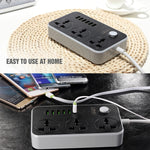 LDNIO SC3604 Multiprise de voyage multifonction 6 ports USB pour maison et bureau, longueur du câble : 2m, prise US, SAS8611AUK, SAS8611AUS, SAS8611BUK, SAS8611BUS, SAS8611EU
