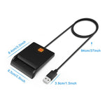 Lecteur de carte à puce intelligente ROCKETEK SCR1 CAC ID SIM, SCR1