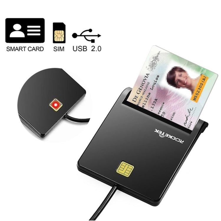 Lecteur de carte à puce intelligente ROCKETEK SCR1-C CAC ID SIM, SCR1-C