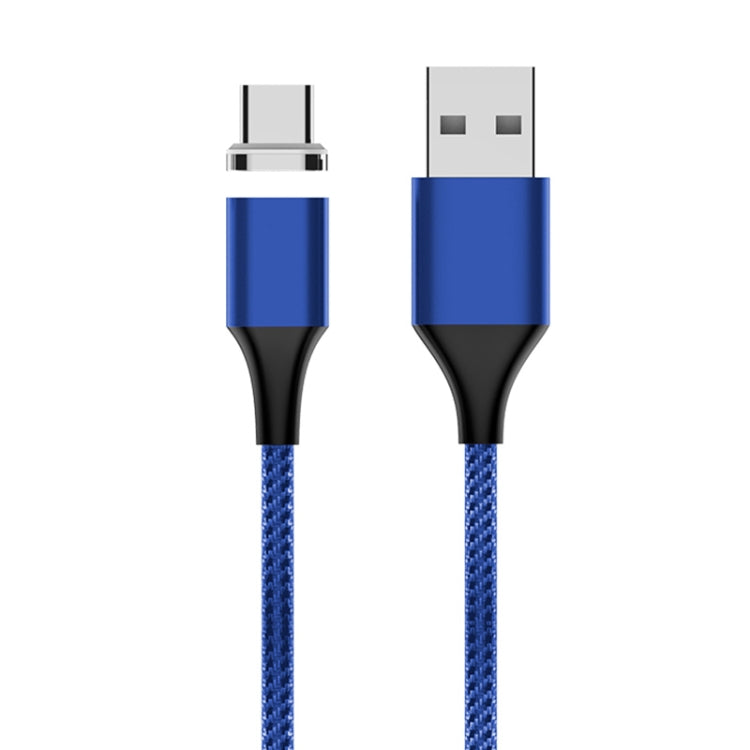 Câble de données magnétique tressé en nylon M11 3A USB vers USB-C / Type-C, longueur du câble : 2m, USB-C / Type-C