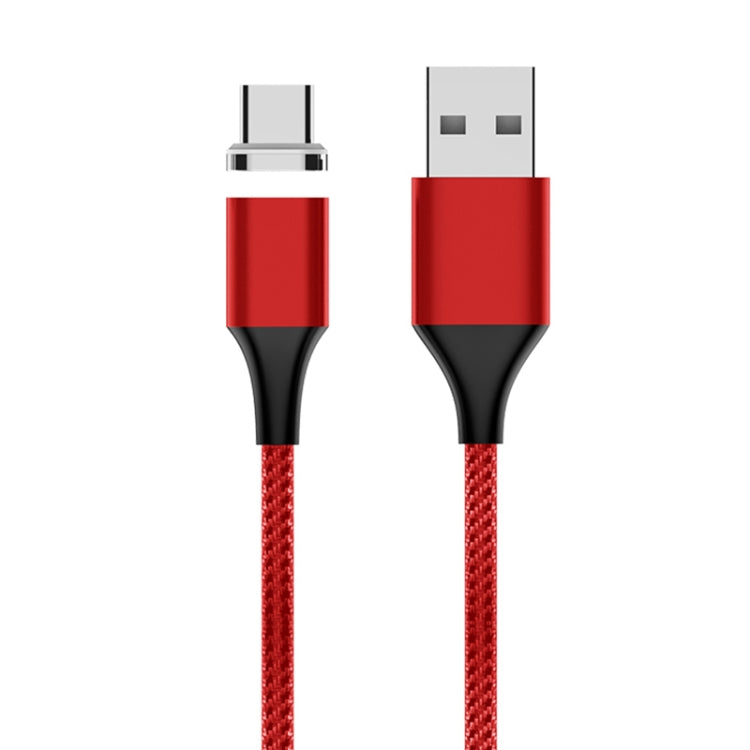 Câble de données magnétique tressé en nylon M11 3A USB vers USB-C / Type-C, longueur du câble : 2m, USB-C / Type-C