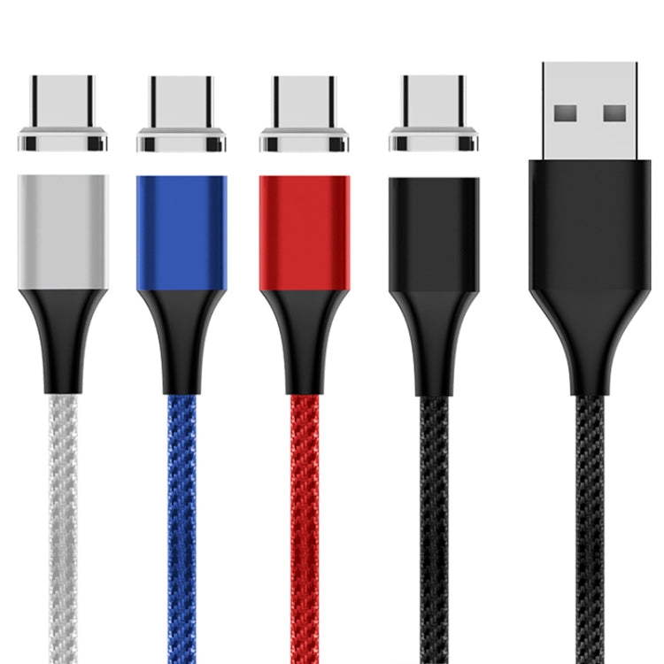 Câble de données magnétique tressé en nylon M11 3A USB vers USB-C / Type-C, longueur du câble : 2m, USB-C / Type-C