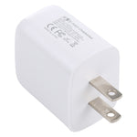 Chargeur de voyage à charge rapide 20W QC 3.0 USB + PD 3.0 USB-C / Type-C LZ-215A+C, prise US, prise US