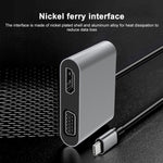 Station d'accueil multifonction 2 en 1 USB-C / Type-C vers HDMI+VGA HUB