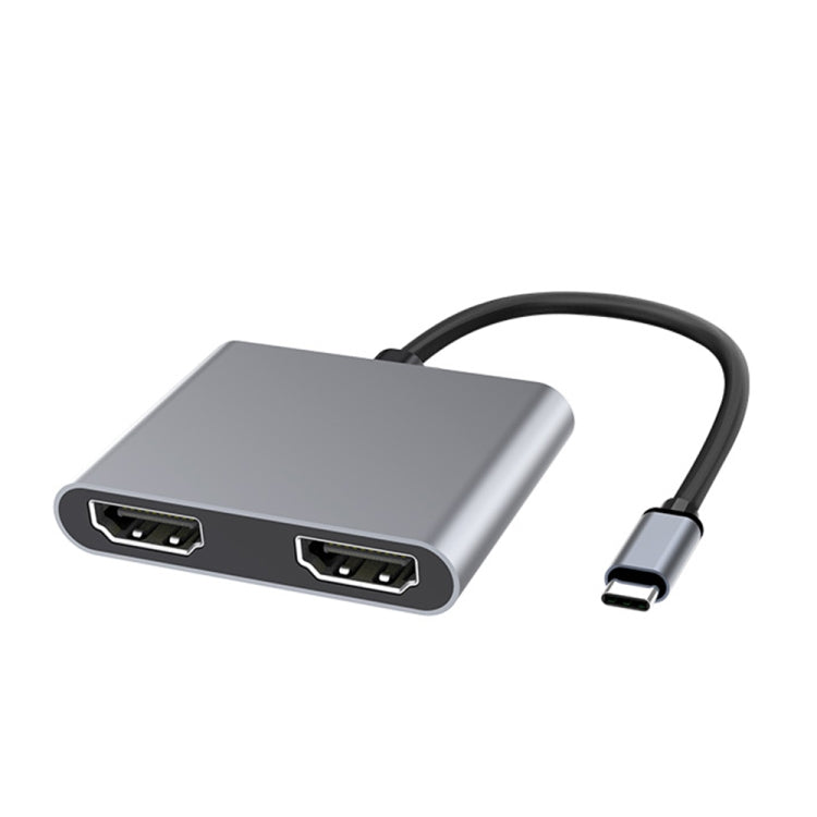 Station d'accueil multifonction 2 en 1 USB-C / Type-C vers double HDMI HUB