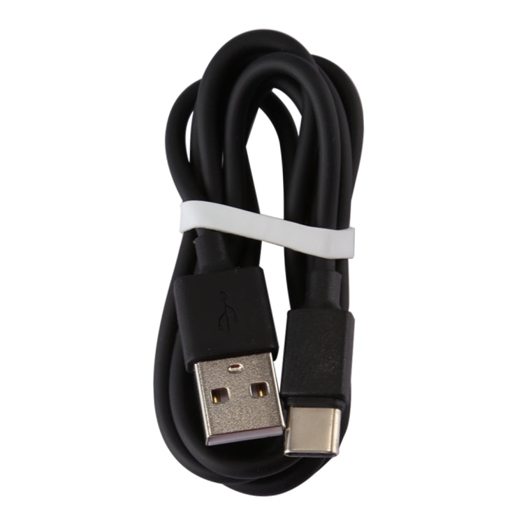 Chargeur USB à identification intelligente 5V 2,1A avec câble de charge USB vers USB-C / Type-C 1m, prise EU