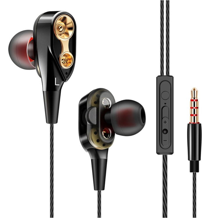 Écouteurs sportifs musicaux intra-auriculaires à quatre unités QKZ CK8 HiFi