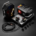 Écouteurs sportifs musicaux intra-auriculaires à quatre unités QKZ CK8 HiFi