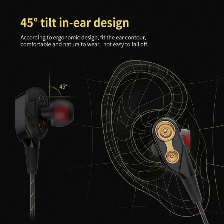 Écouteurs sportifs musicaux intra-auriculaires à quatre unités QKZ CK8 HiFi