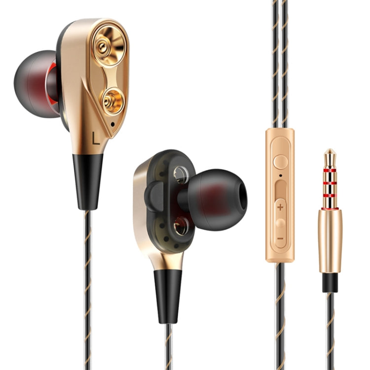 Écouteurs sportifs musicaux intra-auriculaires à quatre unités QKZ CK8 HiFi