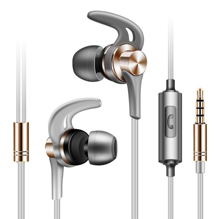 QKZ EQ1 Écouteurs intra-auriculaires métalliques CNC en forme d'aileron de requin, pour le sport et la musique, version avec microphone