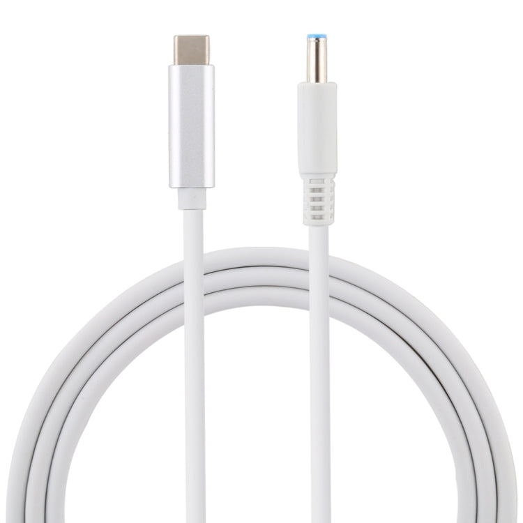 Câble de charge d'alimentation USB-C / Type-C vers 4,5 x 3,0 mm pour HP, longueur du câble : environ 1,5 m, Type-C vers 4,5 x 3,0 mm