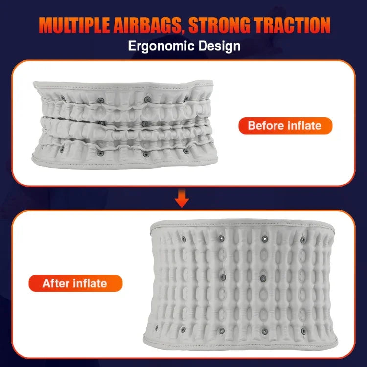 Ceinture de massage rechargeable Hailicare, ceinture chauffante électrique gonflable sans sac en tissu, ceinture de protection