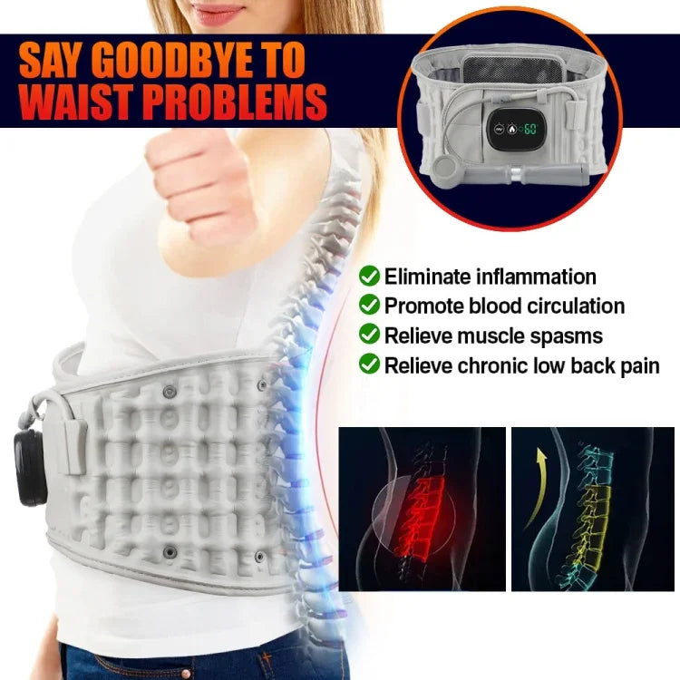 Ceinture de massage rechargeable Hailicare, ceinture chauffante électrique gonflable sans sac en tissu, ceinture de protection
