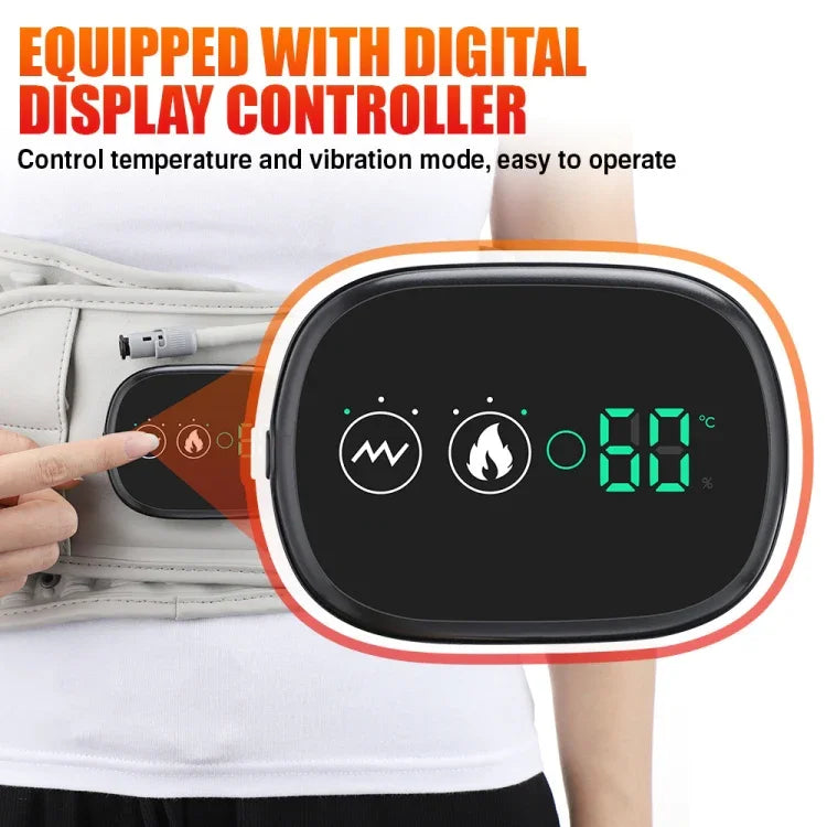 Ceinture de massage rechargeable Hailicare, ceinture chauffante électrique gonflable sans sac en tissu, ceinture de protection