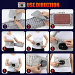 Ceinture de massage rechargeable Hailicare, ceinture chauffante électrique gonflable sans sac en tissu, ceinture de protection