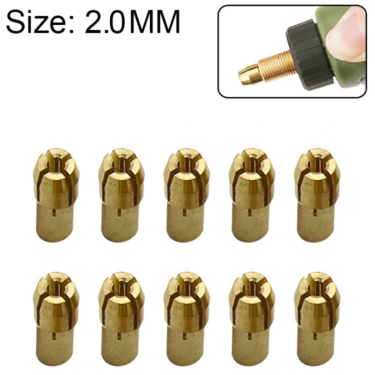 10 Écrous de Serrage en Cuivre à Trois Griffes pour Accessoires de Moulin Électrique, Diamètre du Trou : 2.0mm, Diamètre du Trou : 2.0mm