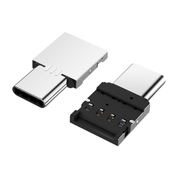 Mini adaptateur connecteur OTG USB-C / Type-C mâle vers USB femelle en alliage d'aluminium