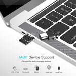 Mini adaptateur connecteur OTG USB-C / Type-C mâle vers USB femelle en alliage d'aluminium