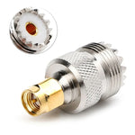 Adaptateur de connecteur coaxial RF SMA mâle vers UHF femelle, mâle vers UHF femelle