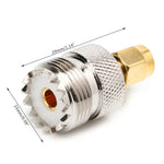 Adaptateur de connecteur coaxial RF SMA mâle vers UHF femelle, mâle vers UHF femelle