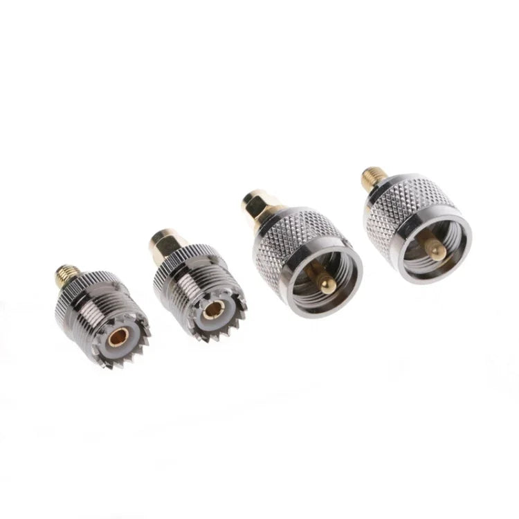 Kit de 4 adaptateurs A13 PL259/SO239 vers connecteur RF SMA mâle/femelle