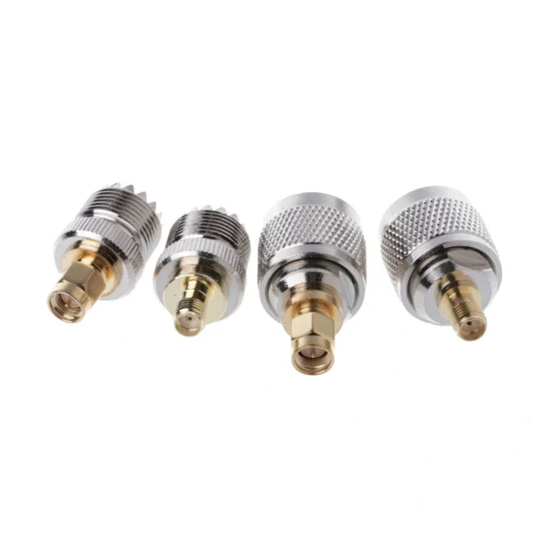 Kit de 4 adaptateurs A13 PL259/SO239 vers connecteur RF SMA mâle/femelle