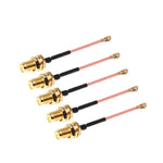 5 PCS Câble Tressé Adaptateur RG178 Ufl / IPX / IPEX vers SMA Femelle, Longueur : 5cm, 5cm