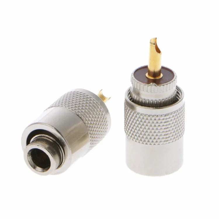 Lot de 10 connecteurs UHF PL-259 mâles à souder pour câble coaxial RG8X