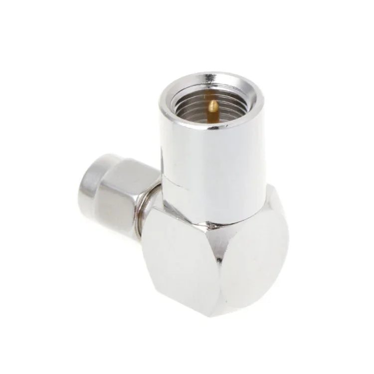 Adaptateur coudé à angle droit SMA mâle vers FME RF pour câble coaxial