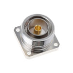 Connecteur central femelle DIN 7/16 L29 avec bride à 4 trous, à souder, adaptateur coaxial RF