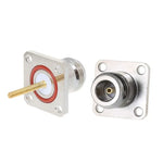 Connecteur N femelle en laiton NKF avec bride à 4 trous, adaptateur RF
